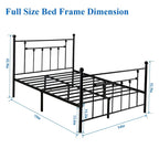 Javlergo Metal Bed Frame, Modern Platform Bed Frame with Headboard and Footboard, No Box Spring Needed