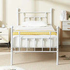 Javlergo Metal Bed Frame, Modern Platform Bed Frame with Headboard and Footboard, No Box Spring Needed