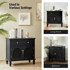 Georg Traditional 27 Tall Rattan Nightstand with Adjustable Feet Set of 2 by HULALA HOME