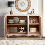 Adika Solid Wood Vintage Vibe Accent Cabinet