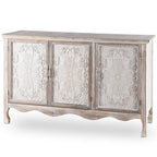 Adika Solid Wood Vintage Vibe Accent Cabinet