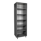24  x 84  Utility Cabinet-Four Door-Grey - 24 x 84 x 23 3/8
