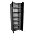 24  x 84  Utility Cabinet-Four Door-Grey - 24 x 84 x 23 3/8