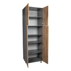 24  x 84  Utility Cabinet-Four Door-Grey - 24 x 84 x 23 3/8
