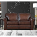 Hydeline Brookfield Top Grain Leather Sofa Set, Sofa, Loveseat and Chair