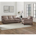 Hydeline Laguna Top Grain Leather Sofa Set, Sofa and Chair - Sofa, Chair