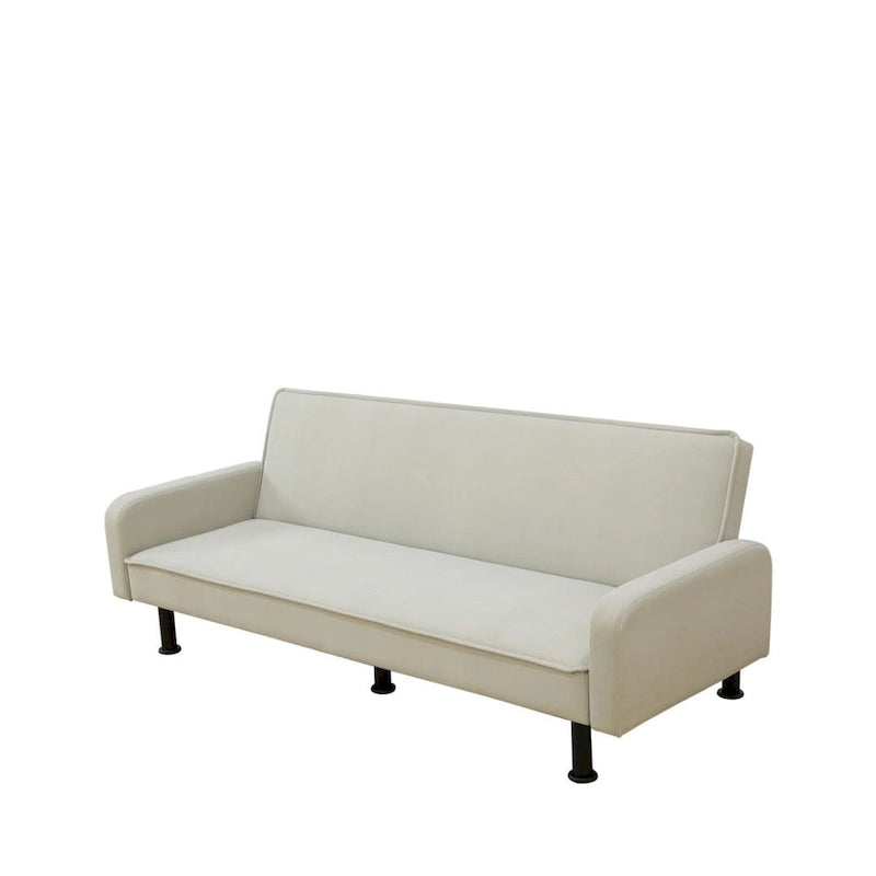 Memory Foam Futon Couch Bed Convertible Sofa with Adjustable Splitback for Compact Living Space