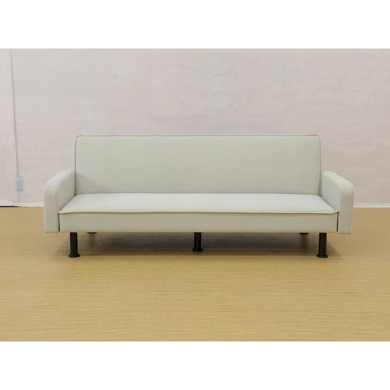 Memory Foam Futon Couch Bed Convertible Sofa with Adjustable Splitback for Compact Living Space