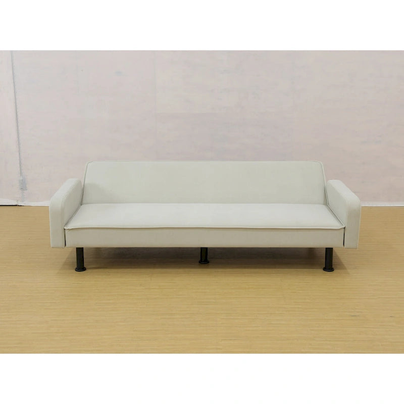 Memory Foam Futon Couch Bed Convertible Sofa with Adjustable Splitback for Compact Living Space