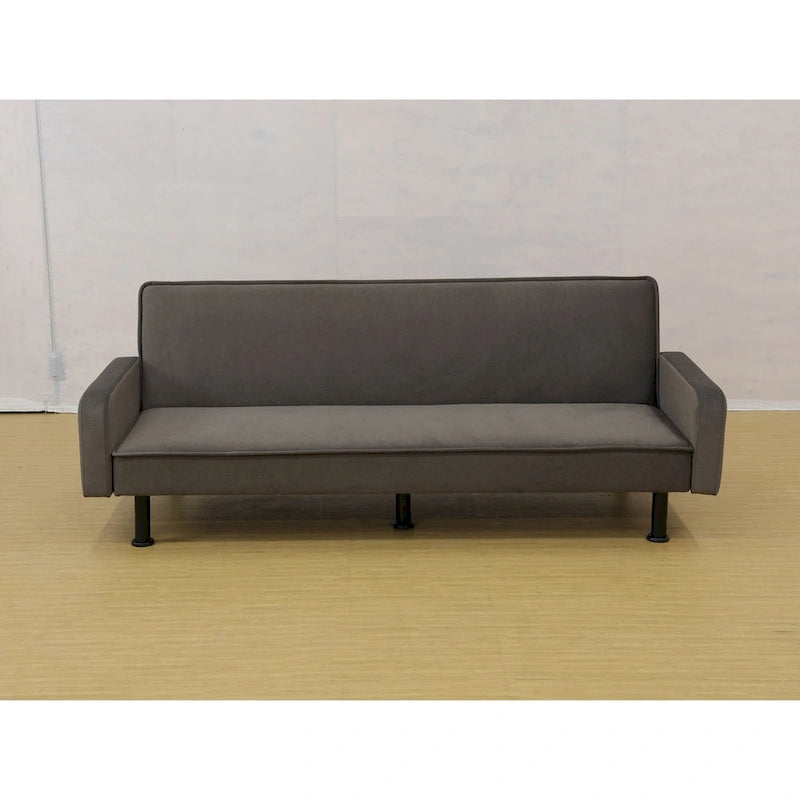 Memory Foam Futon Couch Bed Convertible Sofa with Adjustable Splitback for Compact Living Space