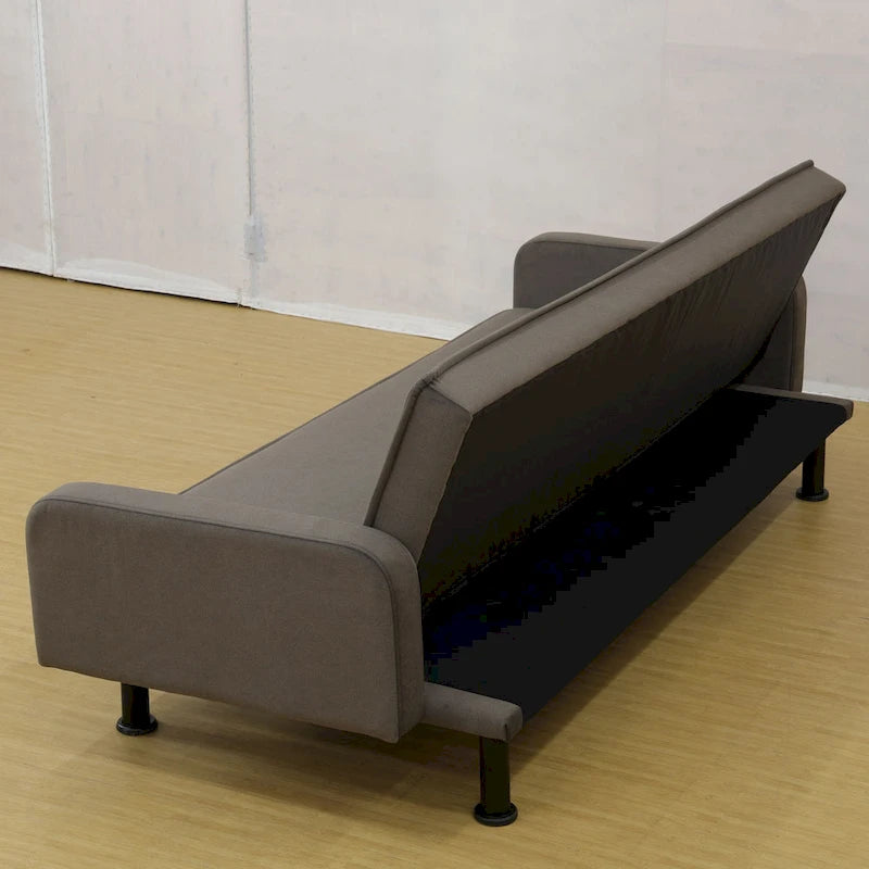 Memory Foam Futon Couch Bed Convertible Sofa with Adjustable Splitback for Compact Living Space