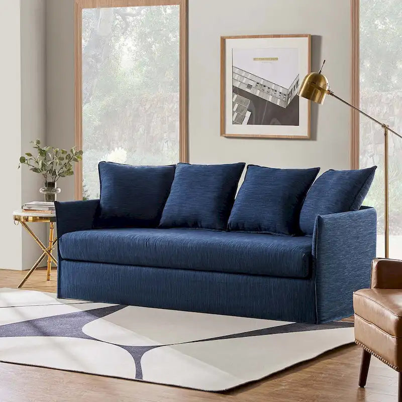 Gottfried 80  Slipcovered Sofa with Removable Cushions by HULALA HOME