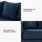 Gottfried 80  Slipcovered Sofa with Removable Cushions by HULALA HOME