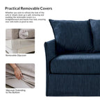 Gottfried 80  Slipcovered Sofa with Removable Cushions by HULALA HOME