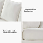 Gottfried 80  Slipcovered Sofa with Removable Cushions by HULALA HOME