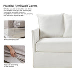 Gottfried 80  Slipcovered Sofa with Removable Cushions by HULALA HOME
