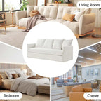 Gottfried 80  Slipcovered Sofa with Removable Cushions by HULALA HOME