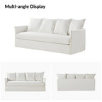 Gottfried 80  Slipcovered Sofa with Removable Cushions by HULALA HOME