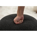 Soft Velvet Round Ottoman Footrest Stool