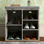 Entryway Shoe Bench with Storage, Padded Seat 20inch