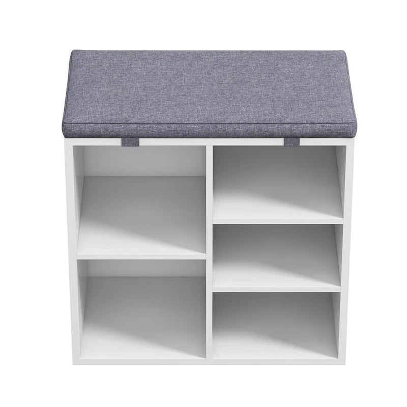 Entryway Shoe Bench with Storage, Padded Seat 20inch