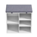 Entryway Shoe Bench with Storage, Padded Seat 20inch