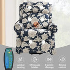 Billy Traditional Lift Assist Power Recliner With Massage Heat And Manual Headrest Set of 2 by HULALA HOME