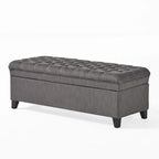 Modern Upholstered Storage Bench for Living Room Entryway