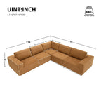 Modular L Shaped Sectional Sofa,Luxury Floor Couch Set,Upholstered Indoor Furniture,Foam-Filled Sleeper Sofa Bed