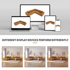 Modular L Shaped Sectional Sofa,Luxury Floor Couch Set,Upholstered Indoor Furniture,Foam-Filled Sleeper Sofa Bed