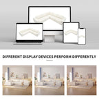 Modular L Shaped Sectional Sofa,Luxury Floor Couch Set,Upholstered Indoor Furniture,Foam-Filled Sleeper Sofa Bed