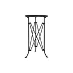 Round Metal Side Table with Claw Feet