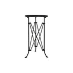 Round Metal Side Table with Claw Feet