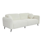 Modern Upholstered Sofa with Metal Base, Luxury Loveseat Sofa for Living Room, Reception