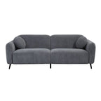 Modern Upholstered Sofa with Metal Base, Luxury Loveseat Sofa for Living Room, Reception