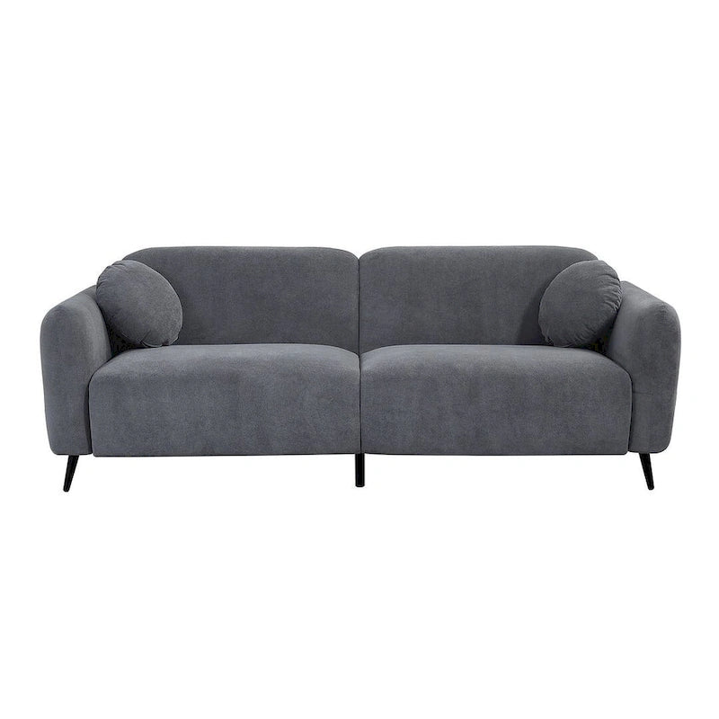 Modern Upholstered Sofa with Metal Base, Luxury Loveseat Sofa for Living Room, Reception