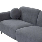 Modern Upholstered Sofa with Metal Base, Luxury Loveseat Sofa for Living Room, Reception