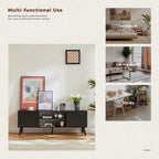 TV Stand for 55 60 inch Television, Entertainment Center with 2 Cabinet Media Console Table, Living Room, Bedroom Furniture