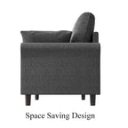 Polyester 3-Seat and 2-Seat Sofa with Cushions