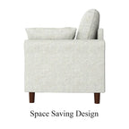 Polyester 3-Seat and 2-Seat Sofa with Cushions