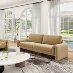 Mason 85  Velvet Pillow Back Curved Arm Sofa