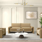 Mason 85  Velvet Pillow Back Curved Arm Sofa