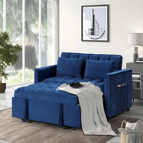 66.25  Velvet Sofa - 66.25  W X 34  D
