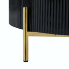 31.5  Modern Round Coffee Table with Large Drawer Storage