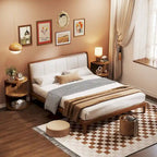 3-Tier Half-Moon End Table, Semi-circular Half-Round Side Table for Living Room