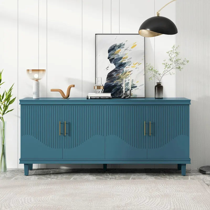 Large 4-Door Cabinet for Living Room, Kitchen, Bedroom, Hallway