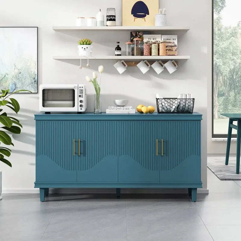 Large 4-Door Cabinet for Living Room, Kitchen, Bedroom, Hallway