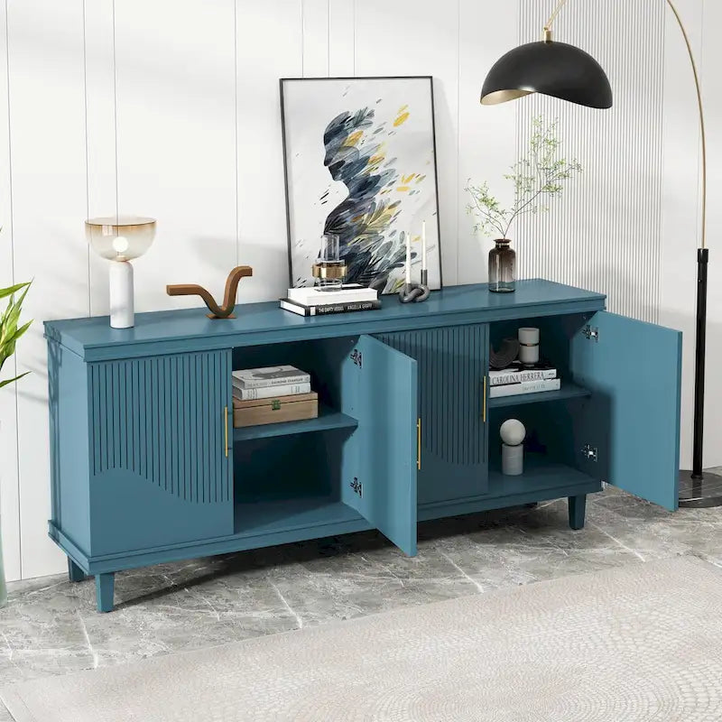Large 4-Door Cabinet for Living Room, Kitchen, Bedroom, Hallway