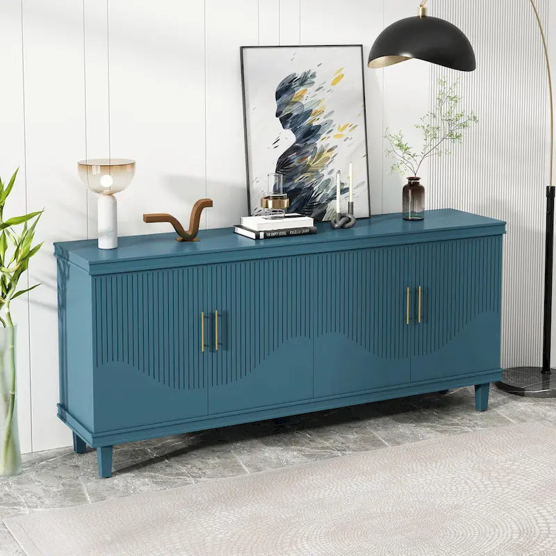 Large 4-Door Cabinet for Living Room, Kitchen, Bedroom, Hallway