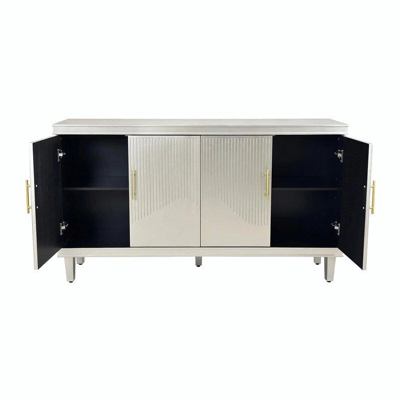 Large 4-Door Cabinet for Living Room, Kitchen, Bedroom, Hallway